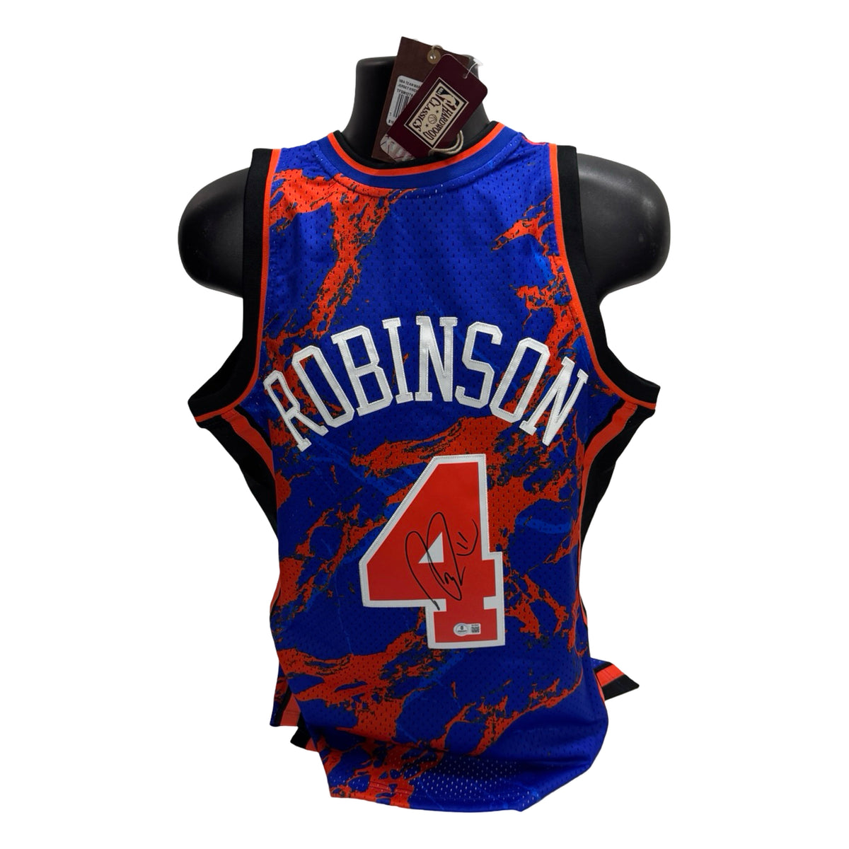 Nate Robinson Autographed New York Knicks 2005-06 Mitchell & Ness Swingman Blue & Orange Tie Dye Jersey Beckett product