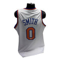 Chris Smith Autographed New York Knicks White #0 Jersey Beckett product image 1, provided for visual reference and product