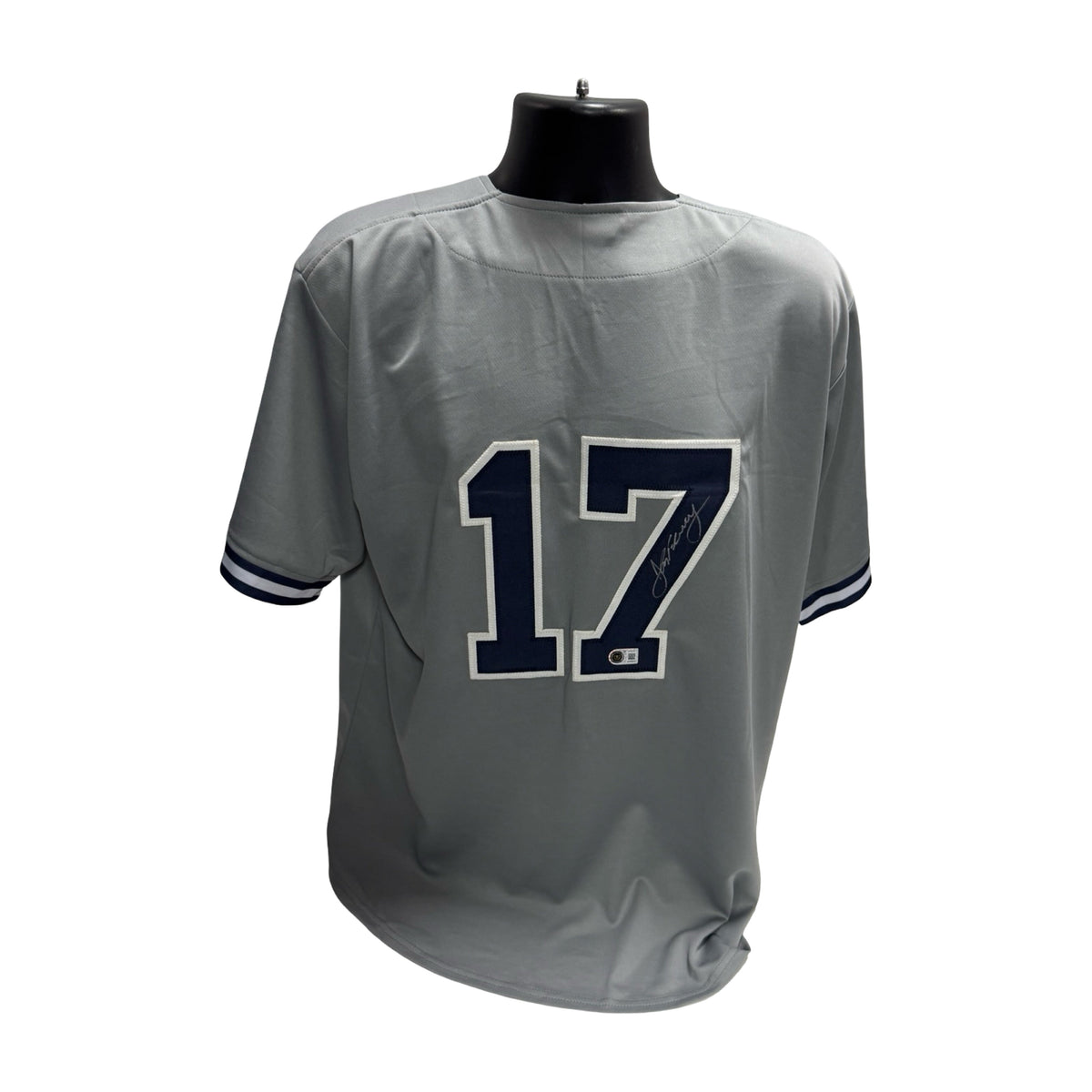 John Flaherty Autographed New York Yankees Grey Jersey Beckett BAS product image 1, provided for visual reference and