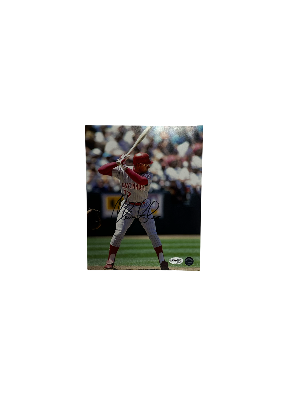 Chris Sabo Autographed Cincinnati Reds 8x10 JSA product image 1, provided for visual reference and product detail review