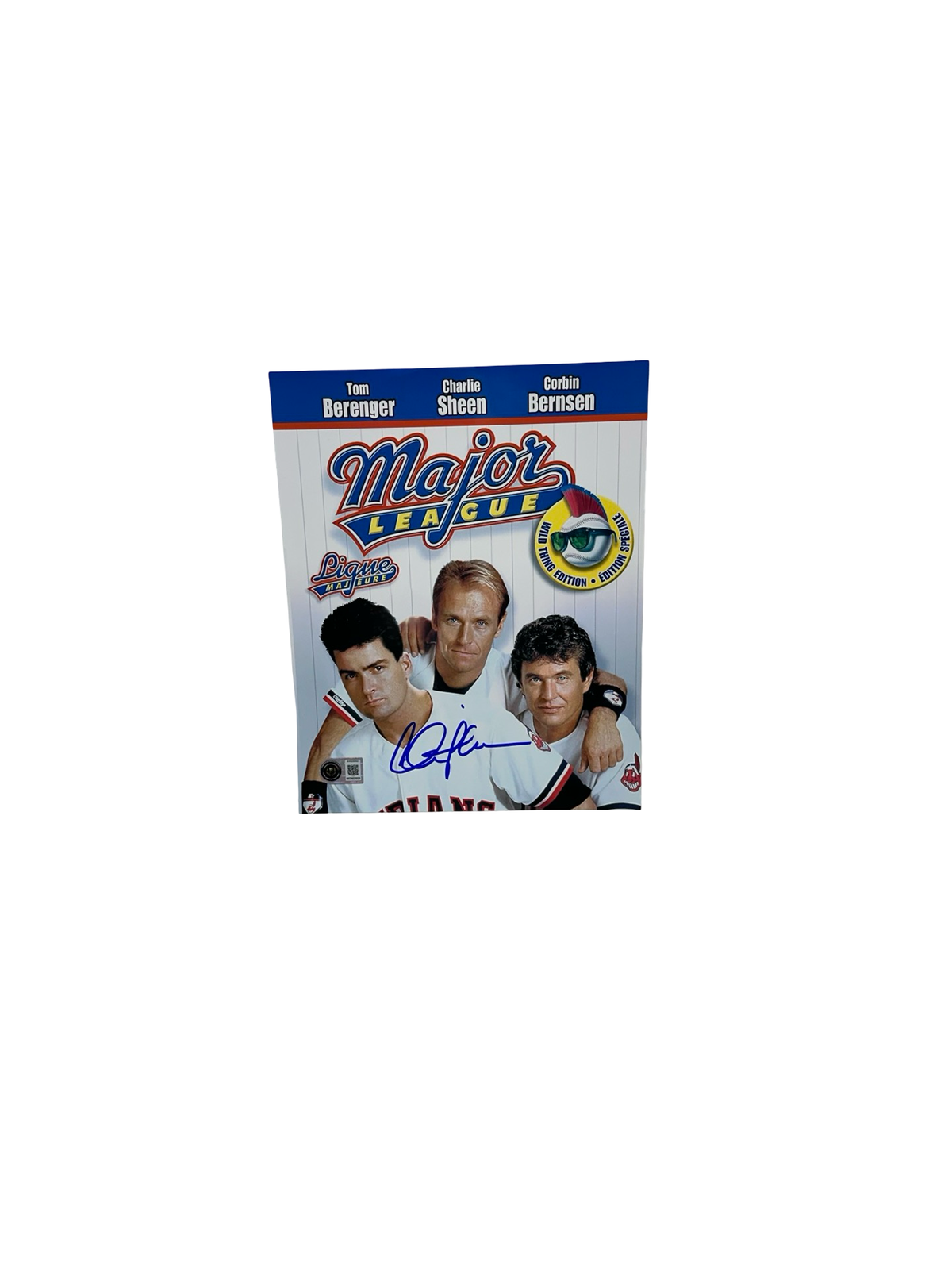 Charlie Sheen Autographed Major League Movie Poster Photo 8x10 BAS product image 1, provided for visual reference and