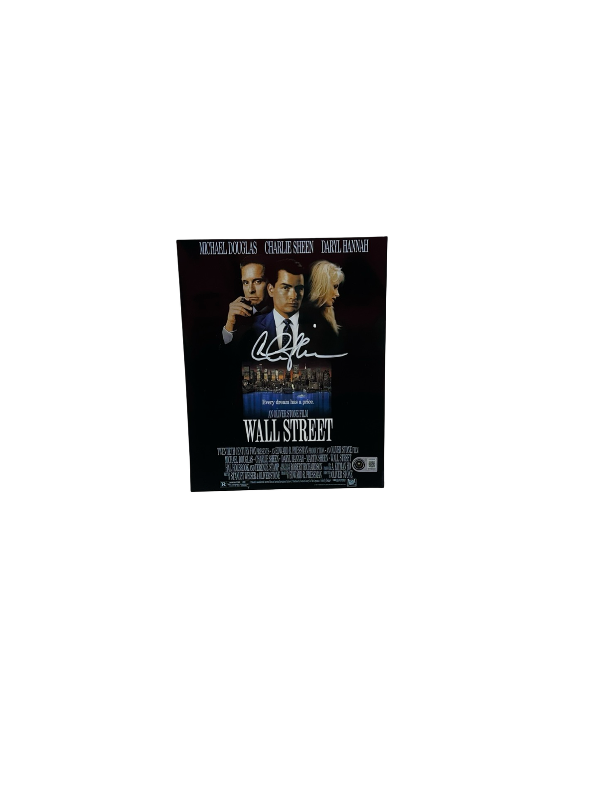 Charlie Sheen Autographed Wallstreet Movie Photo 8x10 BAS product image 1, provided for visual reference and product detail