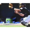 John Flaherty Autographed Tampa Bay Devil Rays 8x10 Catching Inscribed Beckett BAS product image 1, provided for visual