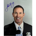 John Flaherty Autographed New York Yankees 8x10 Announcing Beckett BAS product image 1, provided for visual reference and
