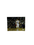 Jimmer Fredette Autographed BYU Cougars White Horizontal 8x10 JSA product image 1, provided for visual reference and product
