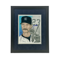 Don Mattingly Autographed New York Yankees Maz Adams Art Print 11x14 JSA - Framed product image 1, provided for visual