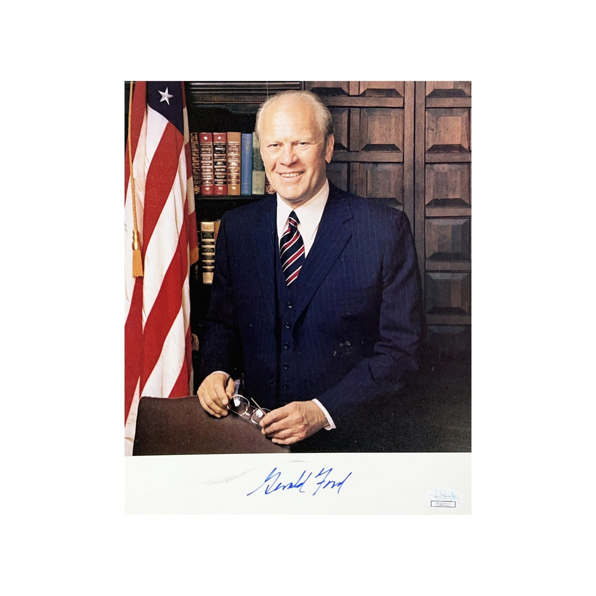 Gerald Ford Autographed United States President 8x10 JSA product image 1, provided for visual reference and product detail