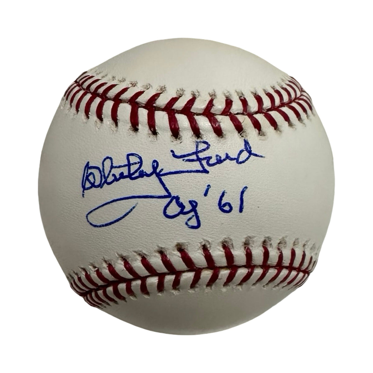 Whitey Ford Autographed CY Young 1961 Baseball PSA COA product image 1, provided for visual reference and product detail