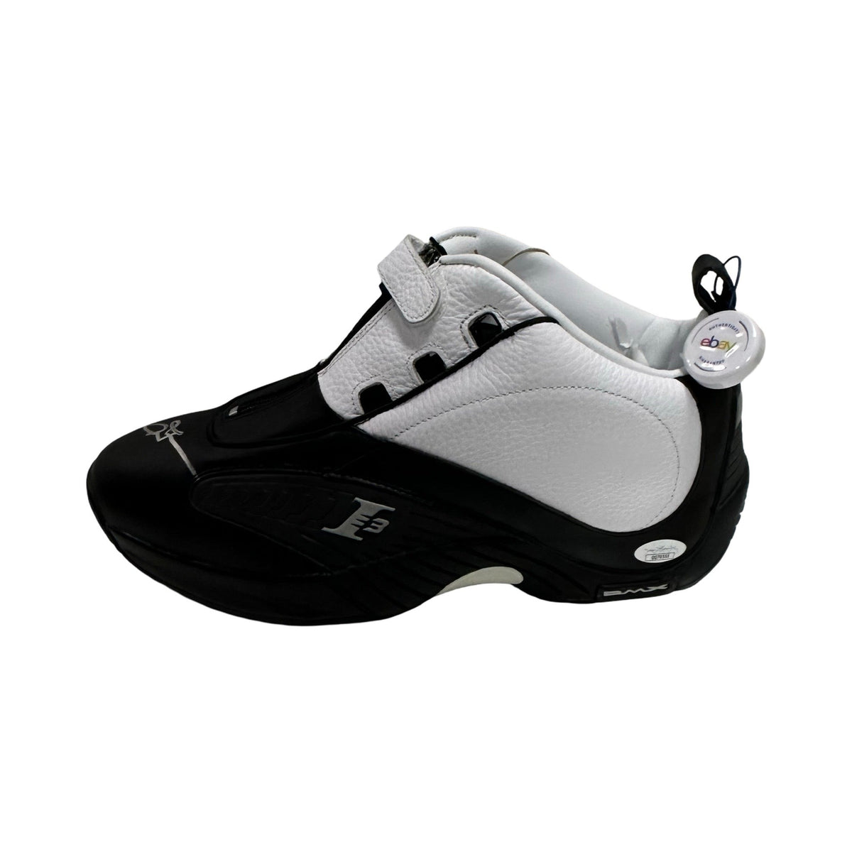 Allen Iverson Black/White Answer IV Sneaker JSA product image 1, provided for visual reference and product detail review