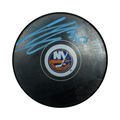 Ilya Sorokin Autographed New York Islanders Logo Puck Light Blue Ink Beckett product image 1, provided for visual reference