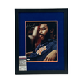 Walt Frazier Autographed New York Knicks 11x14 Warm Up Jacket Close Up Photo JSA - Framed product image 1, provided for
