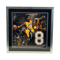 Kobe Bryant Autographed Los Angeles Lakers Signed #8 Jersey Number Photo Framed PSA product image 1, provided for visual