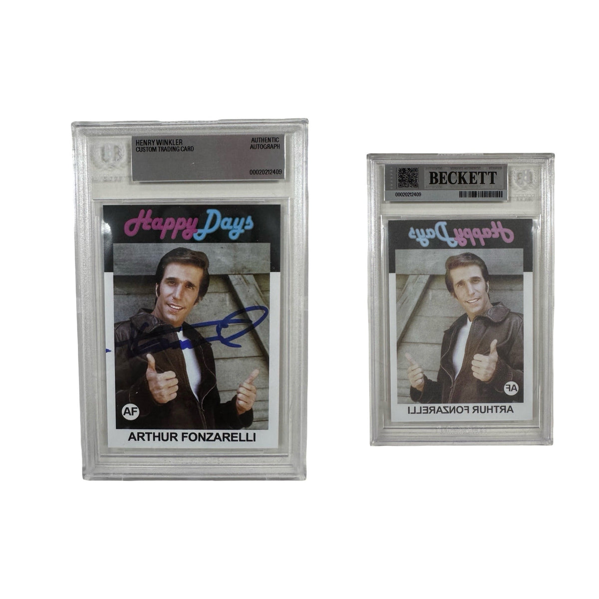 Henry Winkler Happy Days The Fonz Thumbs Up Beckett Trading Card product image 1, provided for visual reference and product