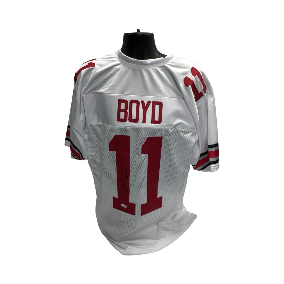 Brock Boyd Ohio State Buckeyes White Jersey JSA COA product image 1, provided for visual reference and product detail review