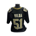 Jonathan Vilma New Orleans Saints Autographed Black Jersey JSA product image 1, provided for visual reference and product