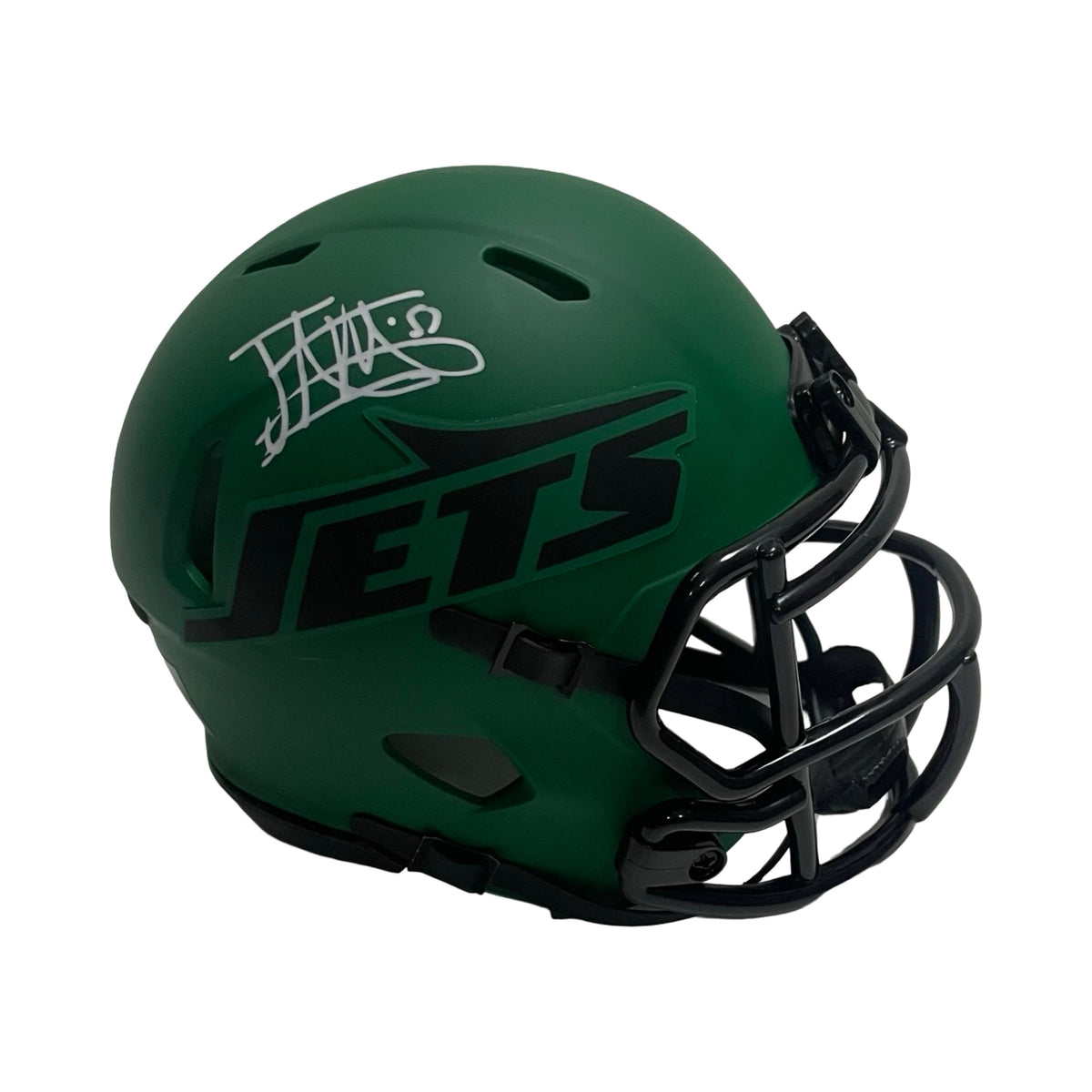Jonathan Vilma Autographed New York Jets Rave Mini Helmet JSA product image 1, provided for visual reference and product