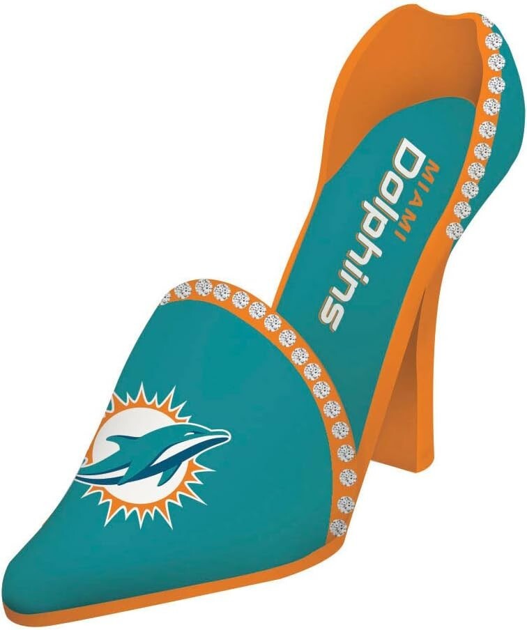 Miami Dolphins Official NFL Decorative Wine bottle holder product image 1