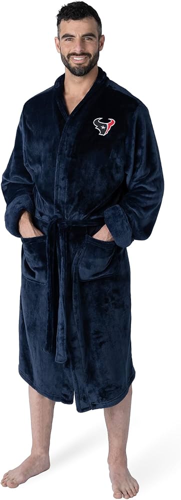 Houston Texans Men’s/Woman Official NFL bath robe 26x47 one product image 1