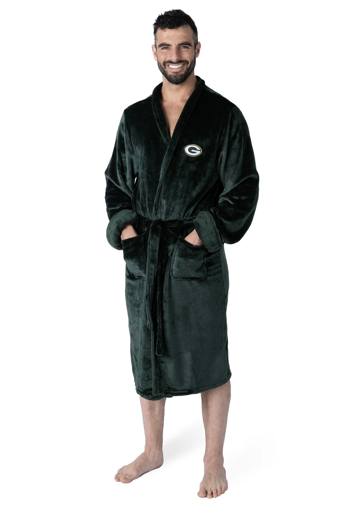 Green Bay Packers Men’s/Woman Official NFL bath robe 26x47 product image 1