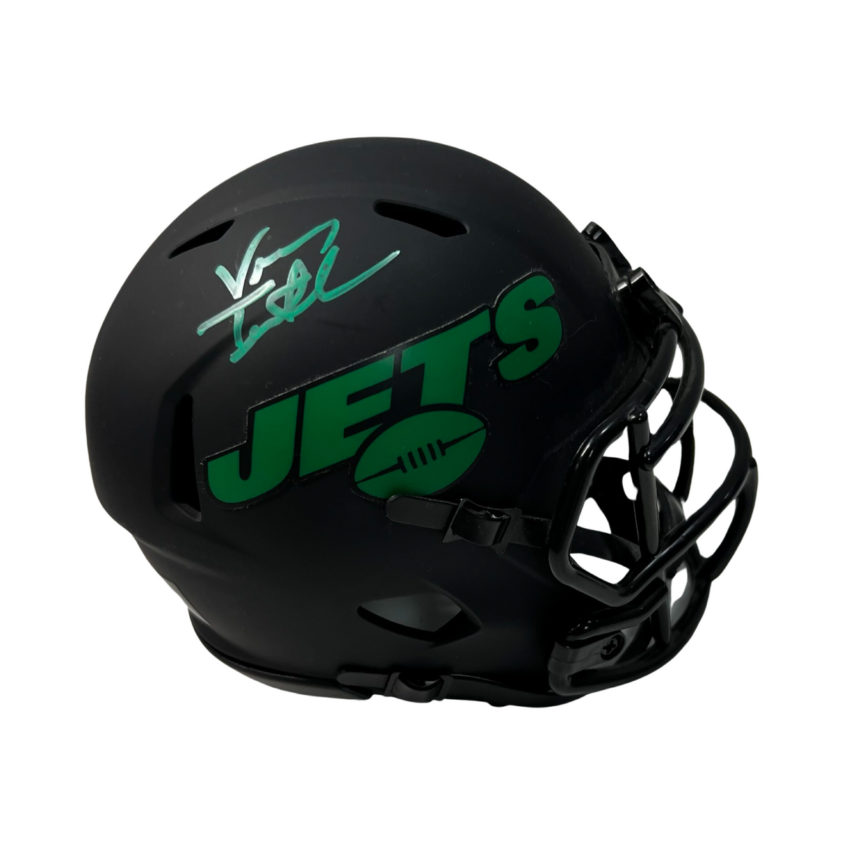 Vinny Testaverde Autographed New York Jets Eclipse Mini Helmet JSA product image 1, provided for visual reference and