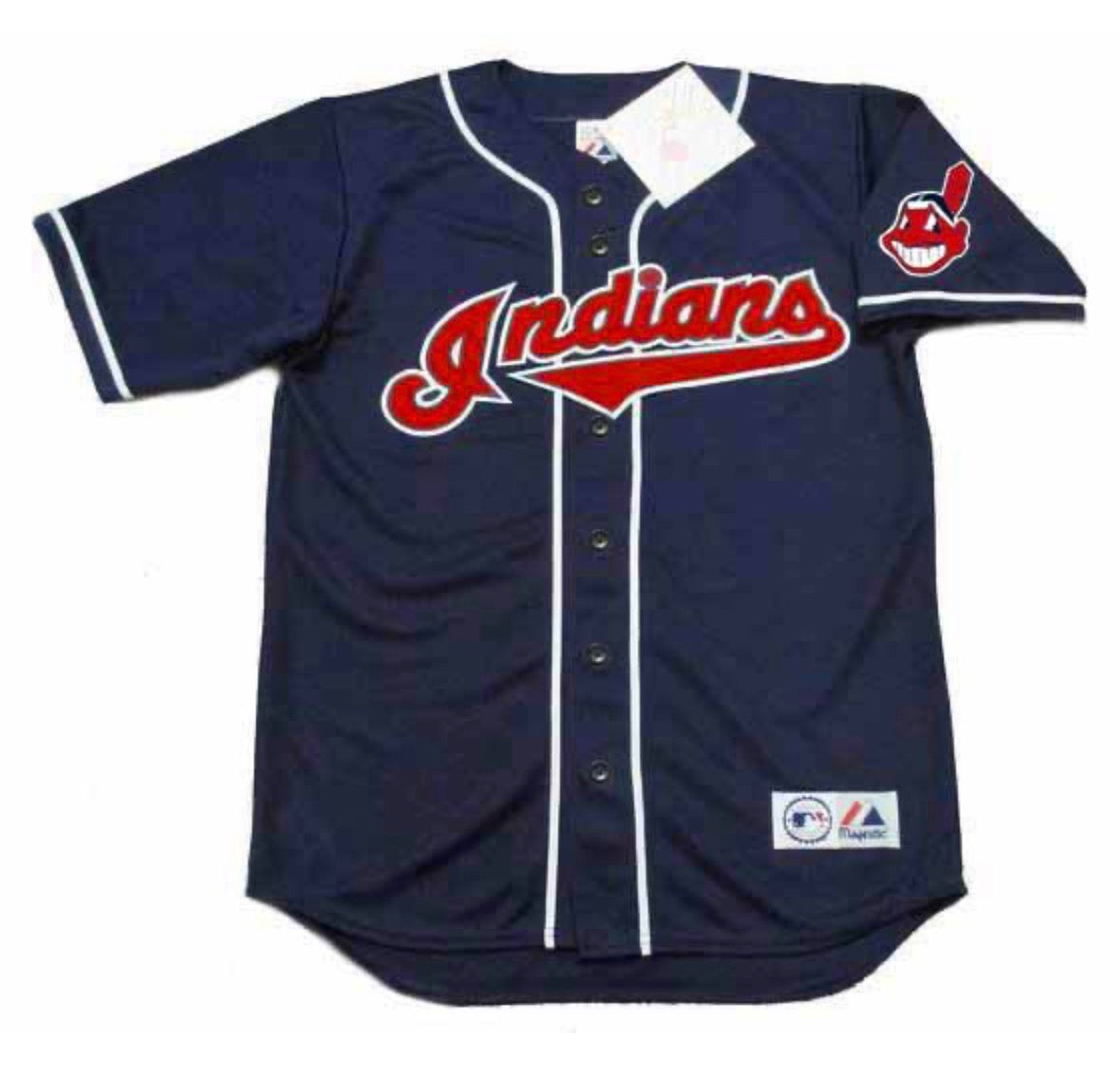 David Justice Cleveland Indians Official MLB Majestic Jersey product image 2