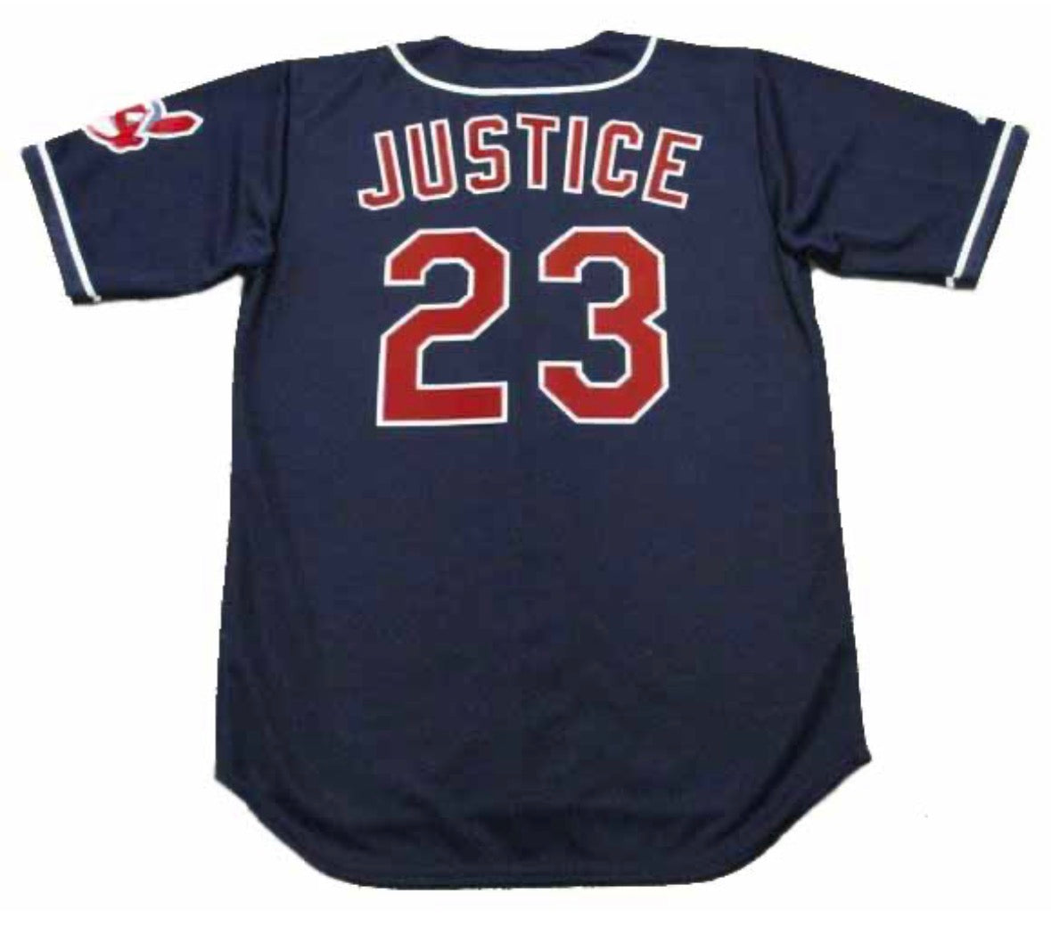 David Justice Cleveland Indians Official MLB Majestic Jersey product image 1