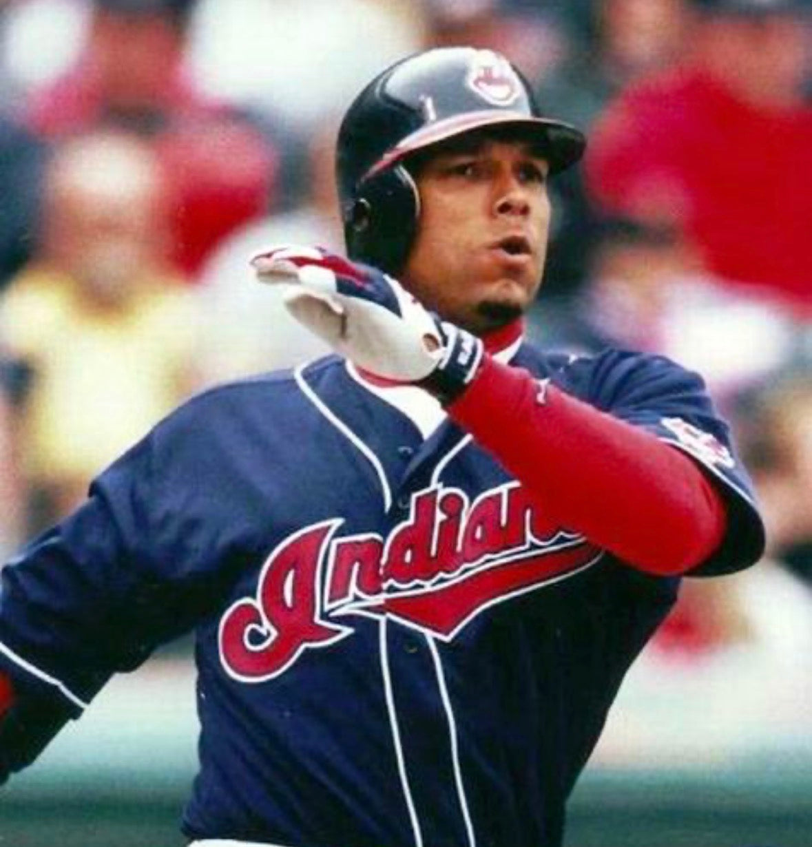 David Justice Cleveland Indians Official MLB Majestic Jersey product image 4