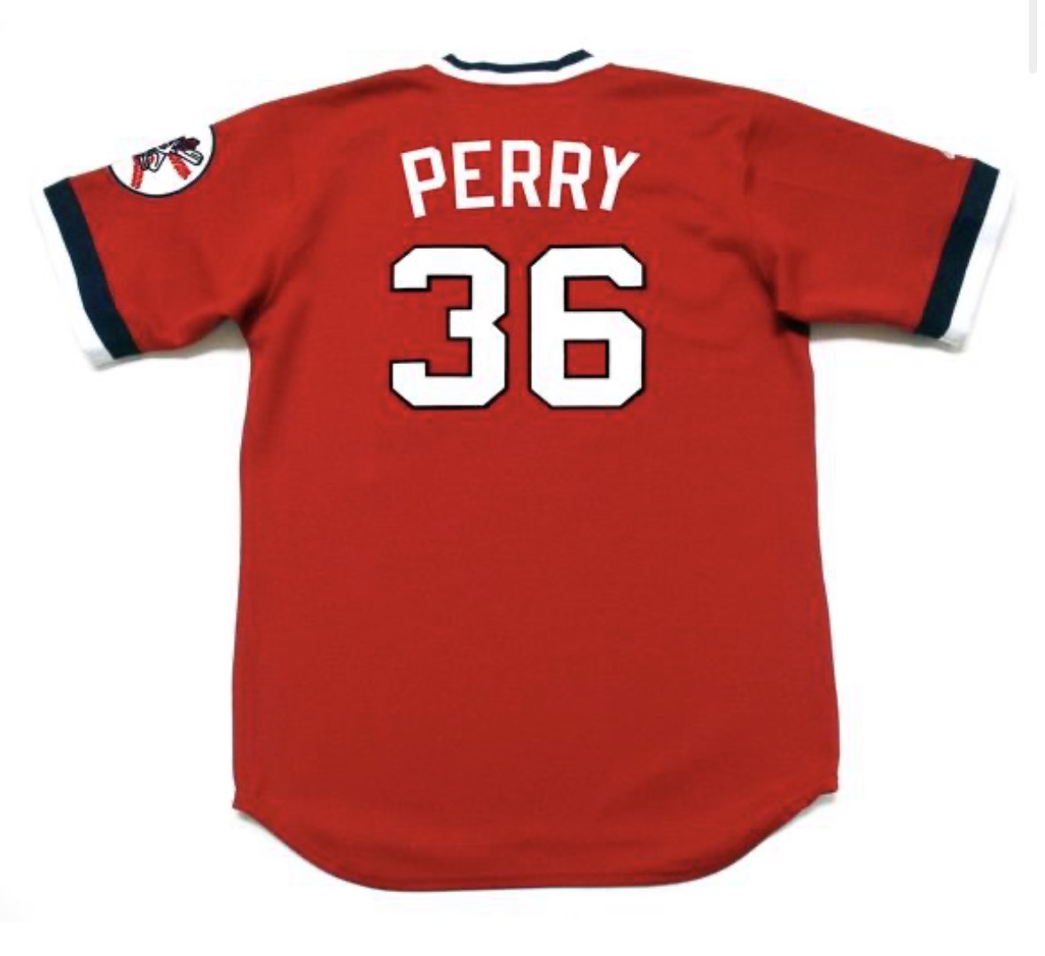 Gaylord Perry Cleveland Indians Official MLB Majestic Jersey product image 1