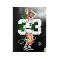 Larry Bird Autographed Boston Celtics 11x14 Black Variant Ken Karl LE /10 Steiner CX product image 1, provided for visual