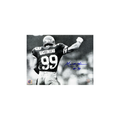 Mark Gastineau Autographed New York Jets Black & White Arm Up 8x10 Steiner CX product image 1, provided for visual reference
