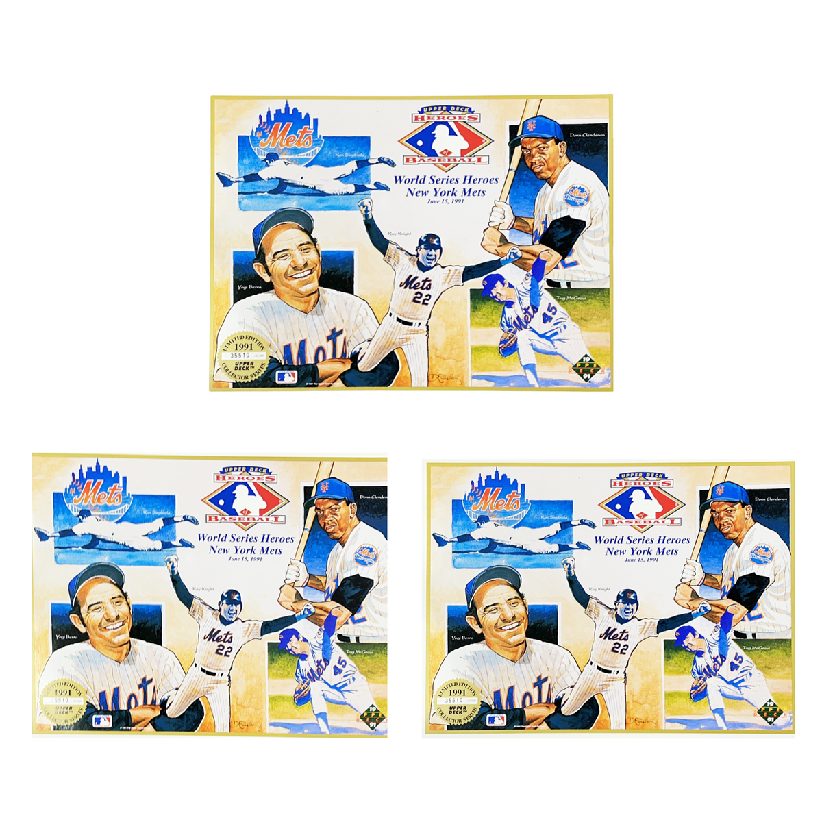Lot Of New York Mets Upper Deck Collector Series Collages product image 1, provided for visual reference and product detail