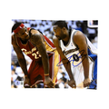 Gilbert Arenas Autographed Washington Wizards With LeBron James 8x10 Photo Beckett product image 1, provided for visual