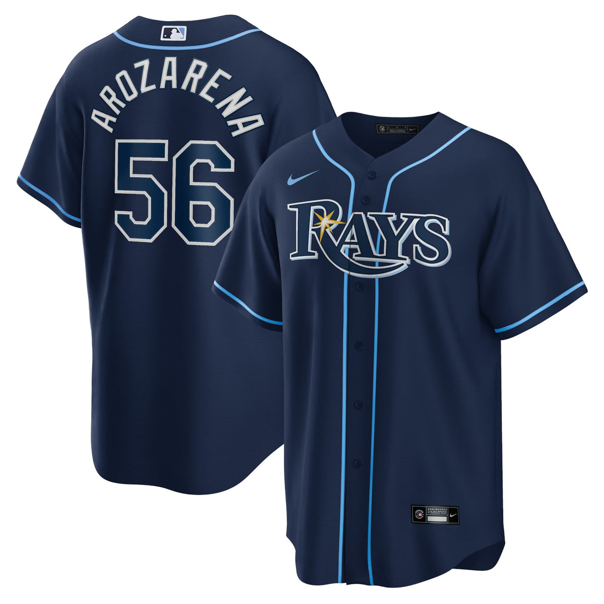 Randy Arozarena Tampa Bay Rays Official MLB Nike Jersey blue product image 1