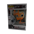 Ari Lehman Autographed Friday The 13th "Jason 1" Inscribed Jason Voorhees Funko Pop Orange Ink Beckett product image 1,