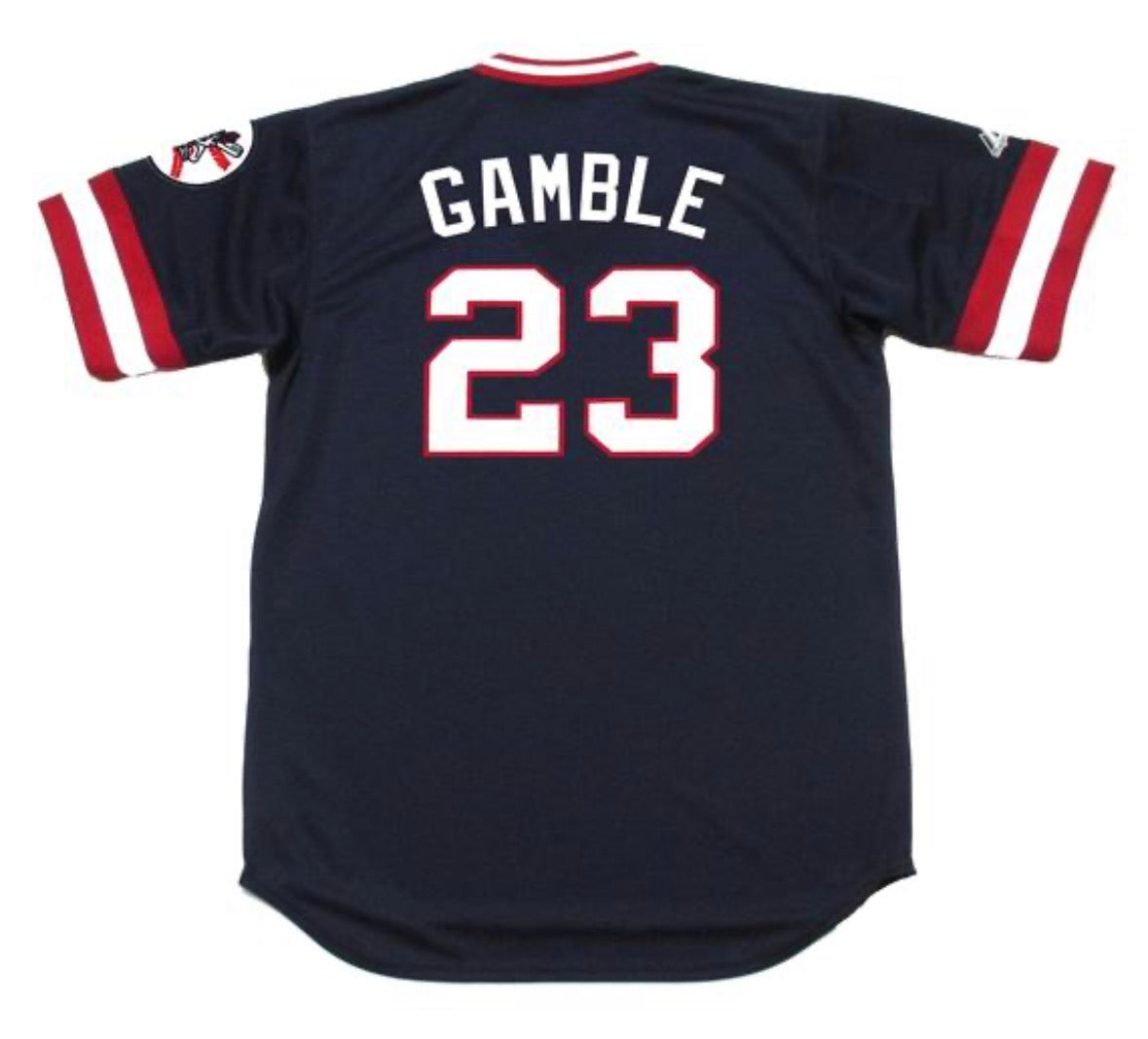 Oscar Gamble Cleveland Indians Official MLB Majestic Jersey product image 1