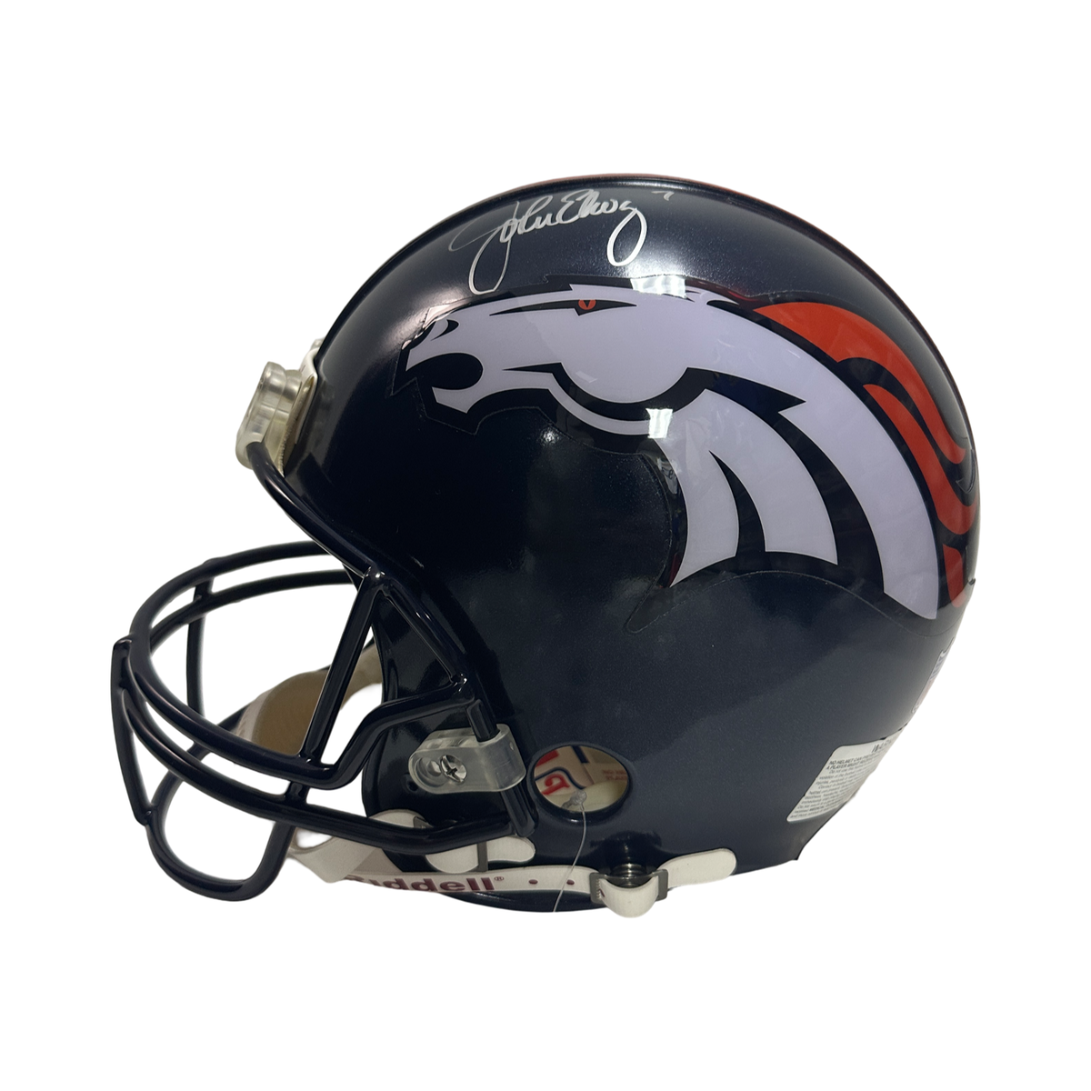 John Elway Autographed Denver Broncos Ridell Authentic Helmet Beckett product image 1, provided for visual reference and