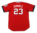 Oscar Gamble Cleveland Indians Official MLB Majestic Jersey product image 1