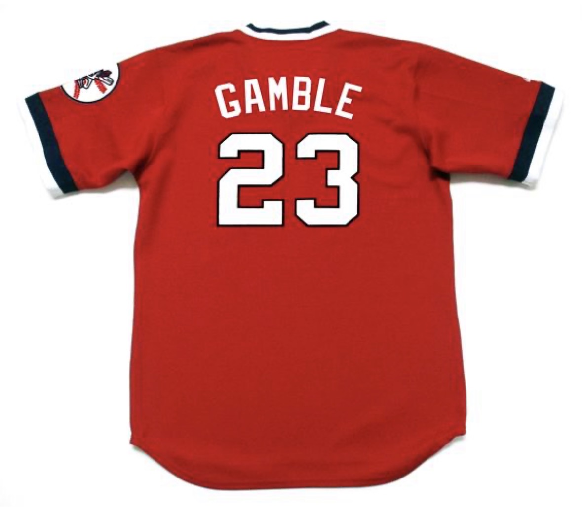 Oscar Gamble Cleveland Indians Official MLB Majestic Jersey product image 1