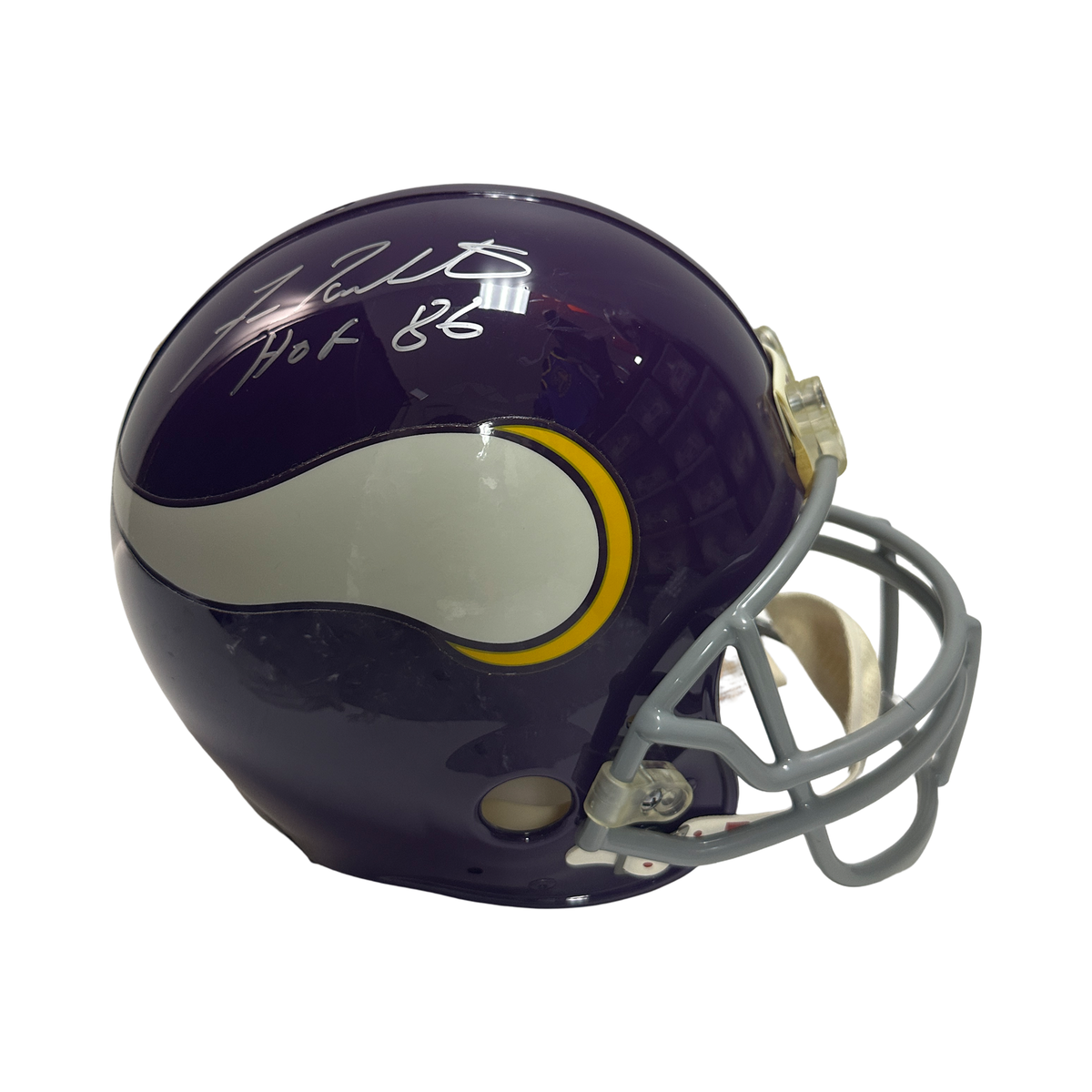 Fran Tarkenton Autographed Minnesota Vikings "HOF 86" Inscribed Ridell Authentic Helmet Beckett product image 1, provided