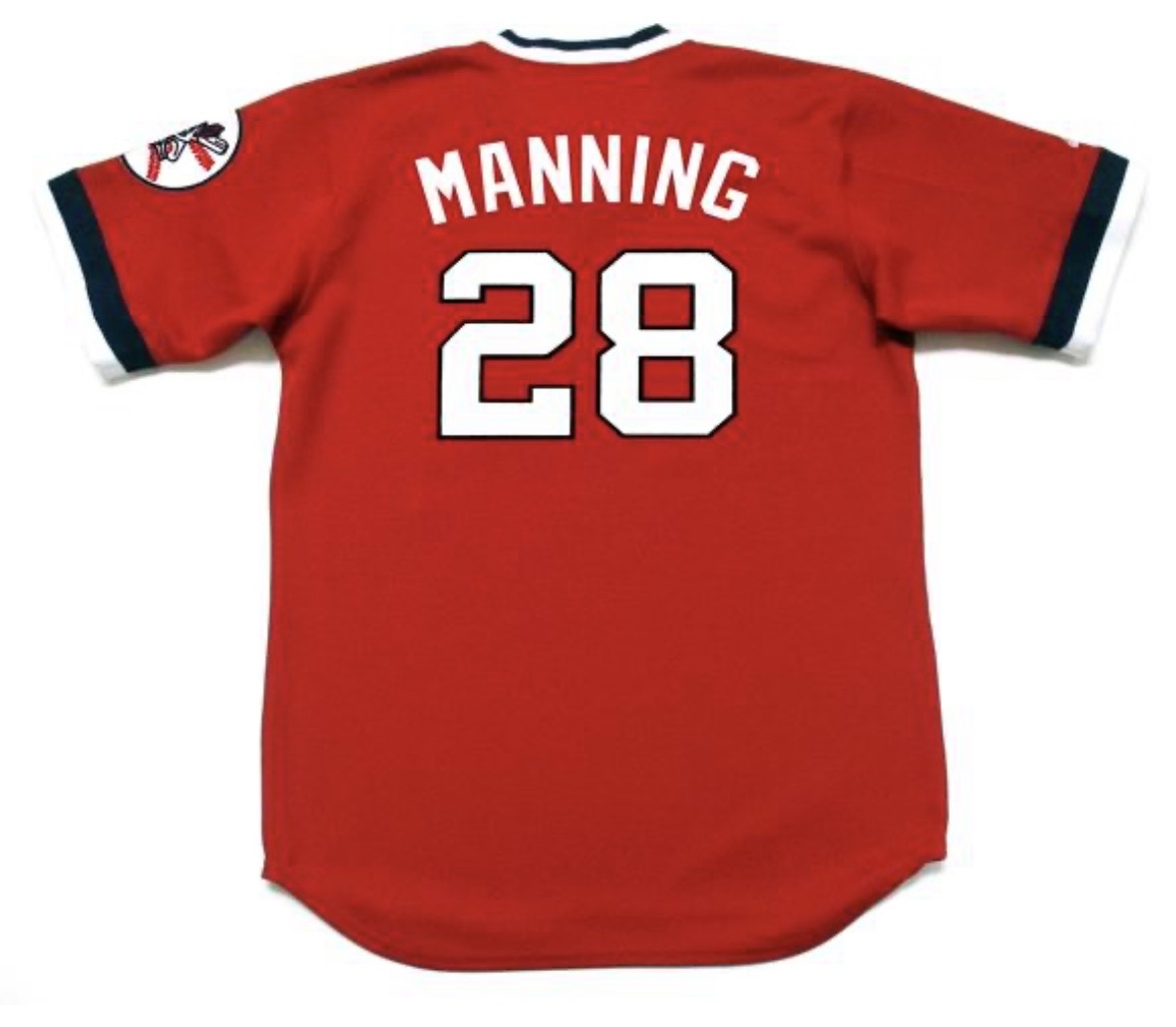 Rick Manning Cleveland Indians Official MLB Majestic Jersey product image 1
