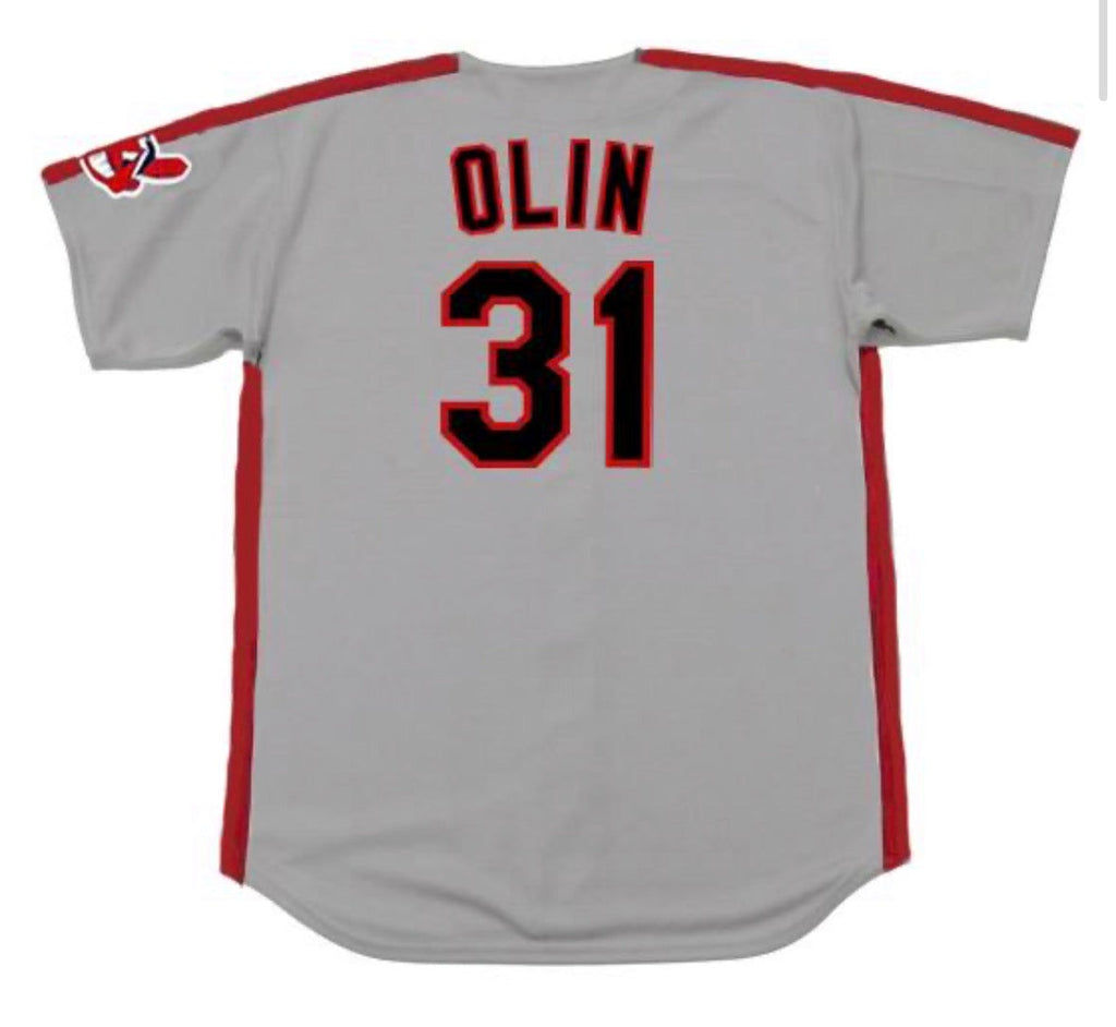 Steve Olin Cleveland Indians Official MLB Majestic Jersey product image 1
