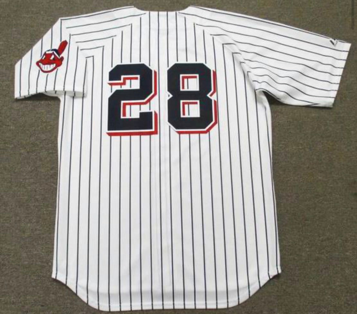 Vada Pinson Cleveland Indians Official MLB Majestic Jersey product image 1