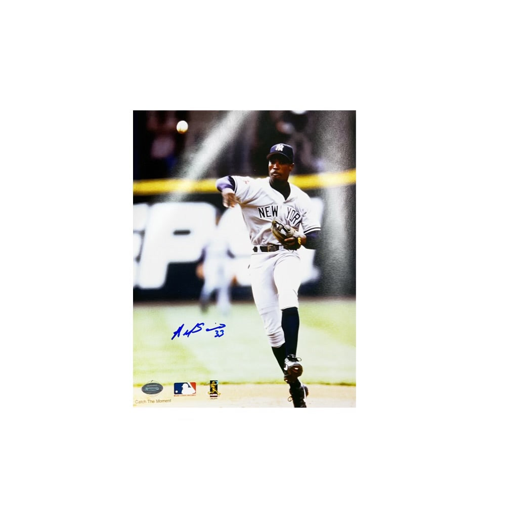 Alfonso Soriano Autographed New York Yankees Throwing 8x10 Mounted Memories product image 1, provided for visual reference