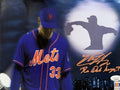 Matt Harvey Autographed New York Mets Spotlight Edit "The Dark Knight" Inscribed 8x10 JSA product image 1, provided for