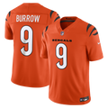 Cincinnati Bengals Joe Burrow Orange Alternate Vapor F.U.S.E. Stitched Limited Jersey product image 1, provided for visual