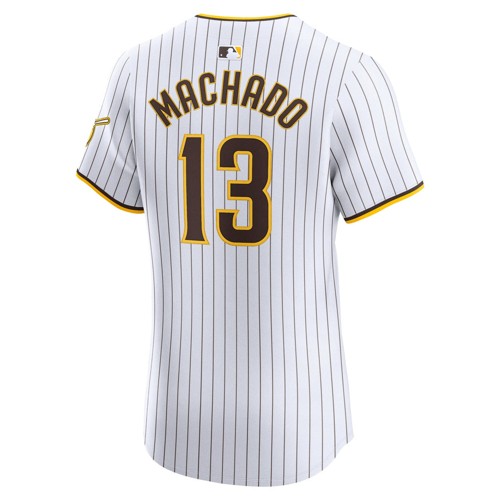 San Diego Padres Manny Machado White Home Elite Jersey product image 4, provided for visual reference and product detail