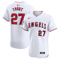 Los Angeles Angels Mike Trout White Home Elite Player Jersey product image 1, provided for visual reference and product
