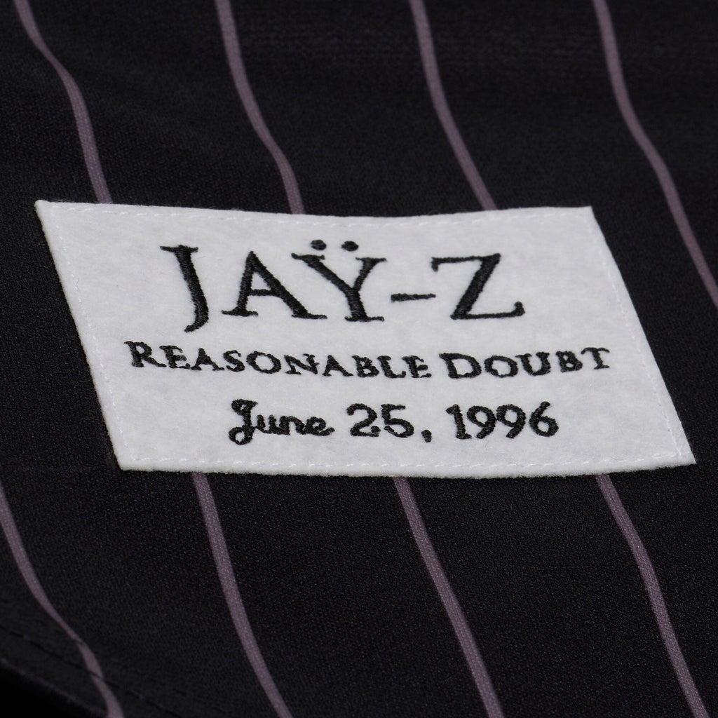 New York Yankees Jay-Z Reasonable Doubt x Black Baseball Jersey product image 4, provided for visual reference and product