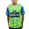 Richmond Flying Squirrels Green/Blue Copa Replica Jersey product image 1, provided for visual reference and product detail