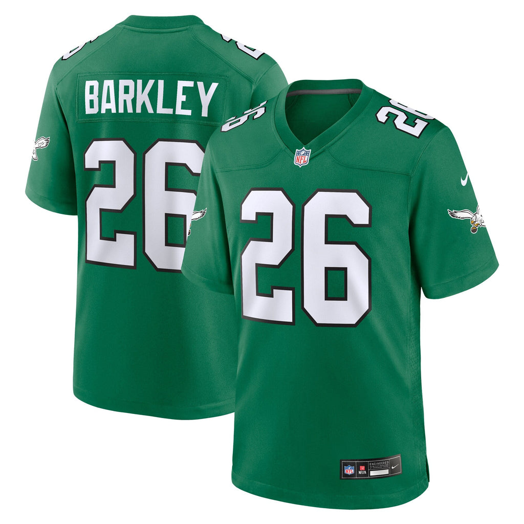 Philadelphia Eagles Saquon Barkley Kelly Green Alternate Game Jersey product image 1, provided for visual reference and